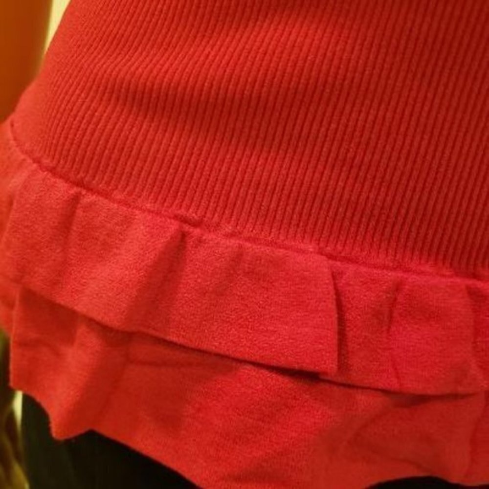 Stretchable Red Tank Top With - Picture 5 of 6
